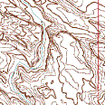 Topological map of Little Wild Horse Canyon